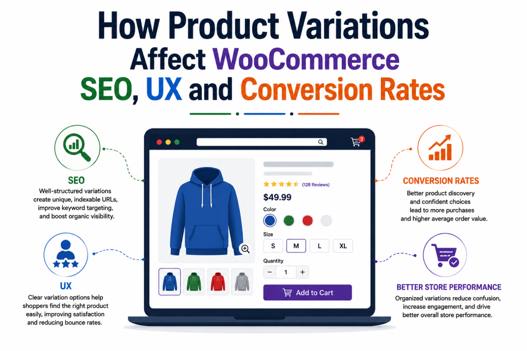 How Product Variations Affect WooCommerce SEO, UX and Conversion Rates